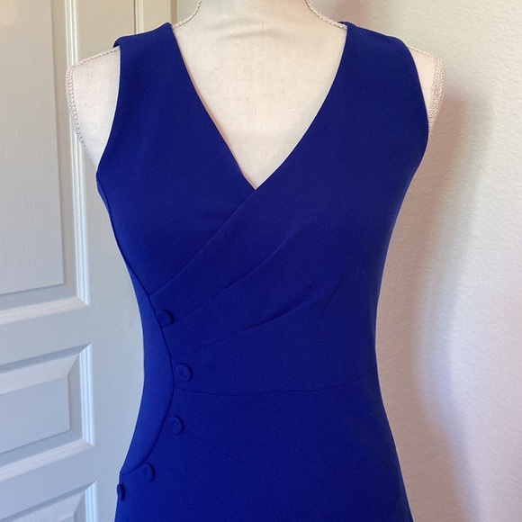 NWT DKNY dress, cobalt royal blue, midi, size 2 - Picture 2 of 8